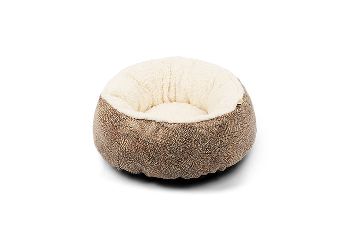 P.L.A.Y. Feline Frenzy Donut Cuddler Bed - Sepia Espresso
