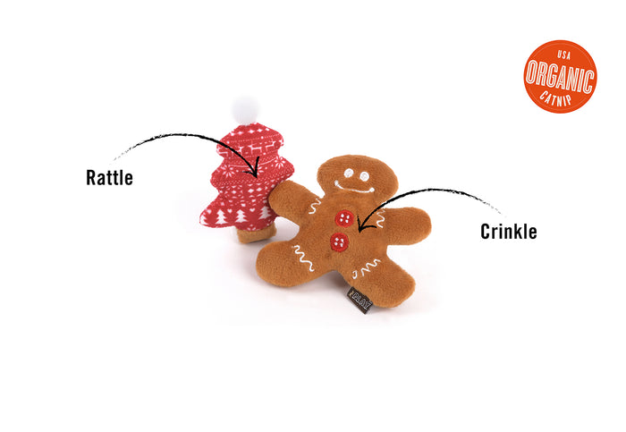 P.L.A.Y. Feline Frenzy Meowy Christmas Toy Set - feature image