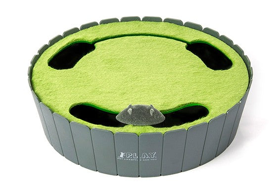 Feline Frenzy Peek-a-Boo Mouse Interactive Cat Toy by P.L.A.Y. on white background