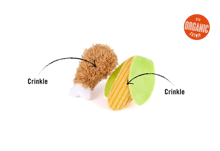 P.L.A.Y. Feline Frenzy Purrfect Picnic Toy Set features shown