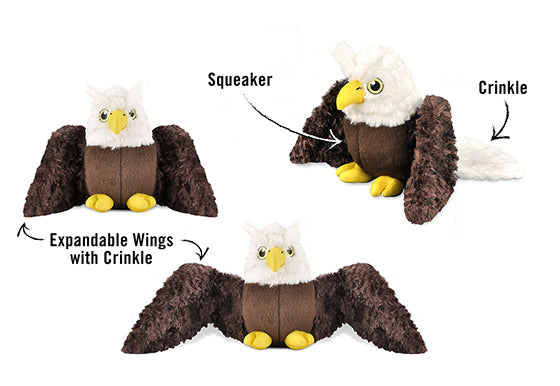 P.L.A.Y. Fetching Flock Edgar the Eagle Toy - features shown