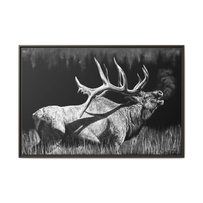 "Firebull" Framed Canvas