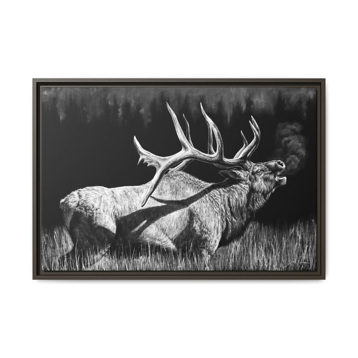 "Firebull" Framed Canvas