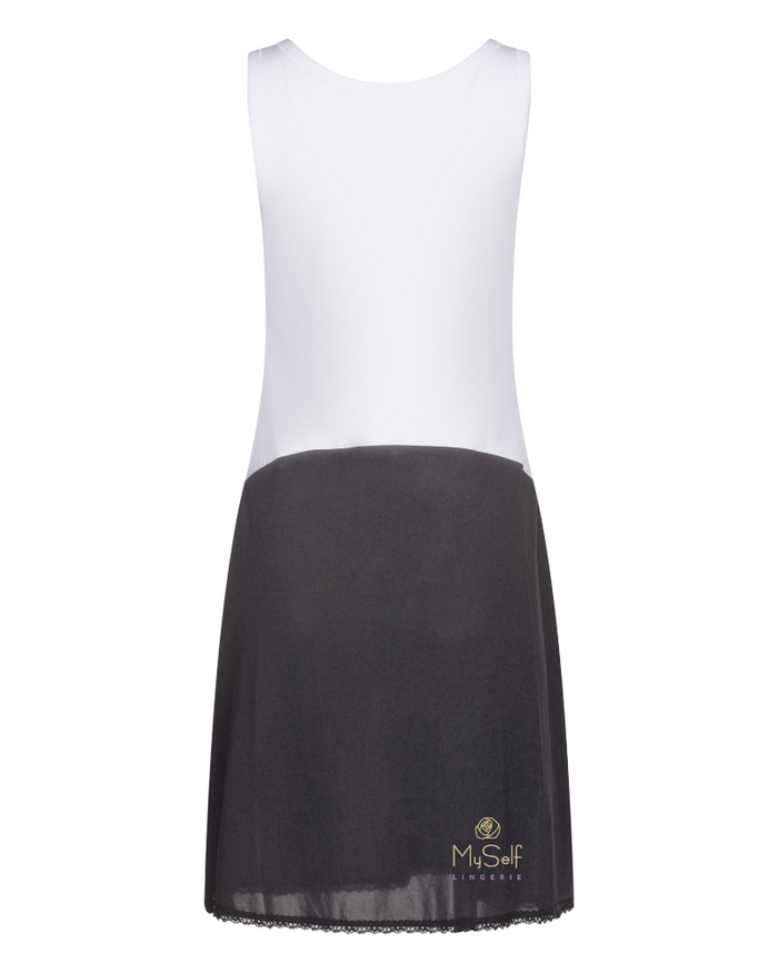 Gemsli FK30843" Cotton Top Nylon Bottom Full Slip myselflingerie.com