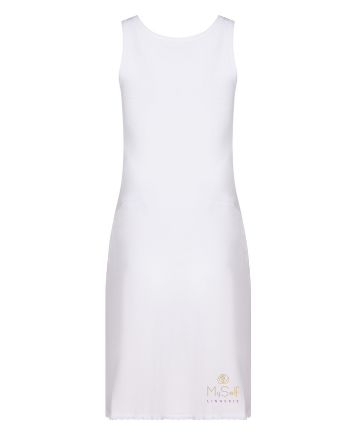 Gemsli FK30843" Cotton Top Nylon Bottom Full Slip myselflingerie.com