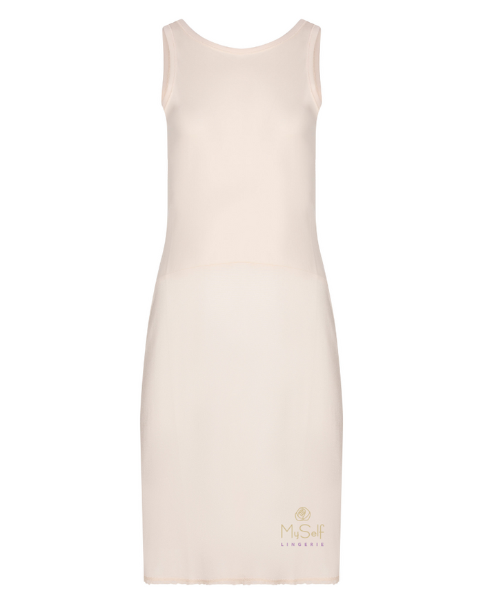 Gemsli FK30843" Cotton Top Nylon Bottom Full Slip myselflingerie.com