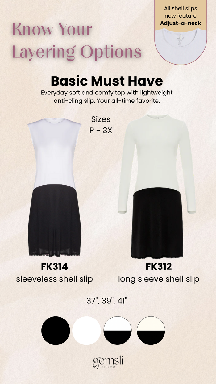FK314 37" Sleeveless Shell Slip