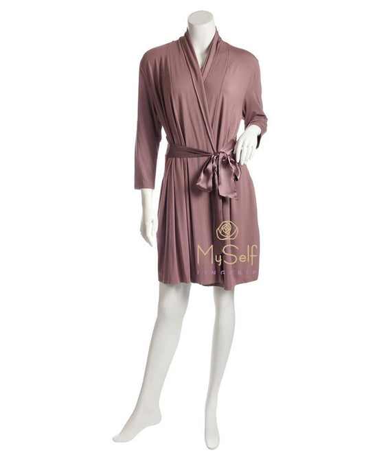 Fleur't 620 Modal Short Morning Robe myselflingerie.com