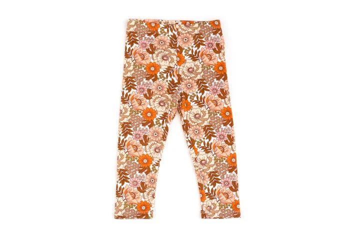Flower Power Print Leggings