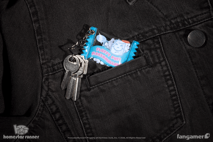 Fluffy Puff Keychain