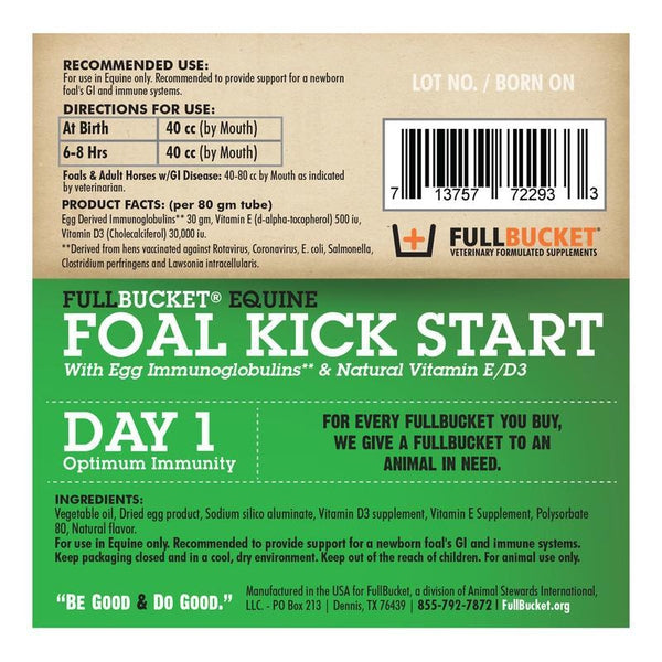 Foal Kick start by Full Bucket
