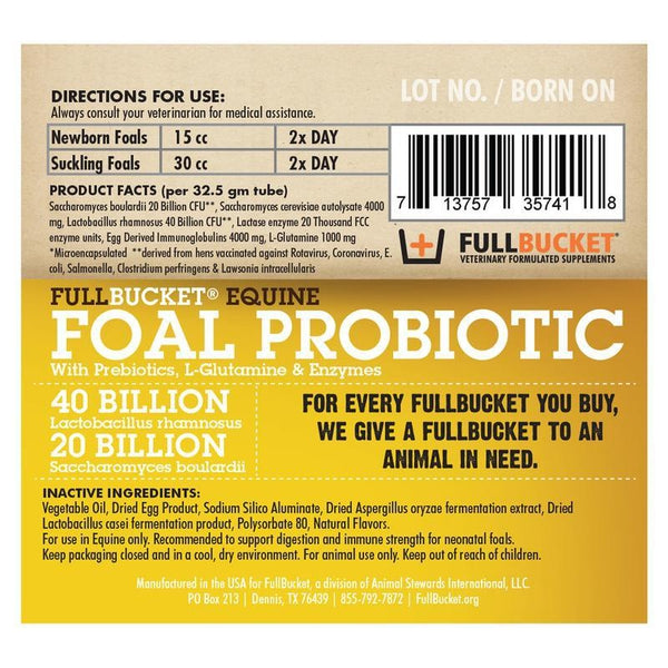 Foal Probiotic by Full Bucket