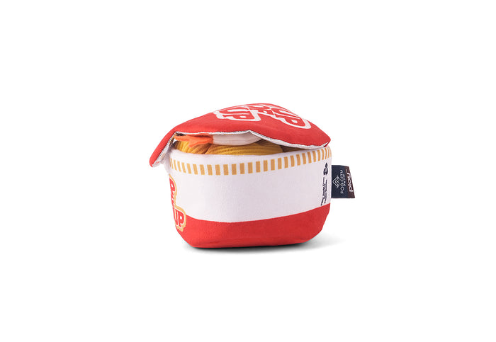 Fog City Pet x Play Pup of Soup dog toy with a lid side view on a white background