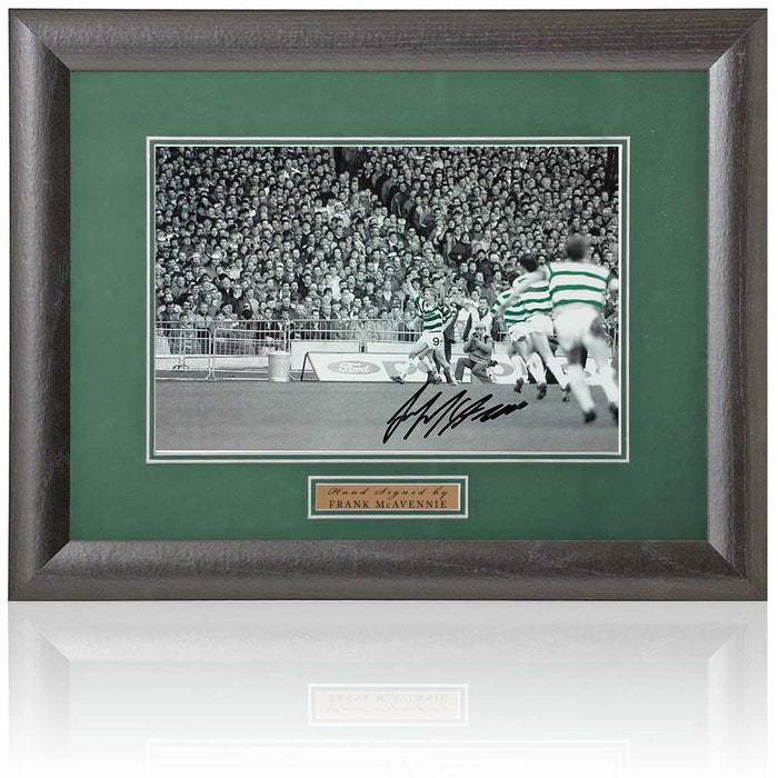 Frank McAvennie Celtic Legend Hand Signed Photograph 15x19" Framed