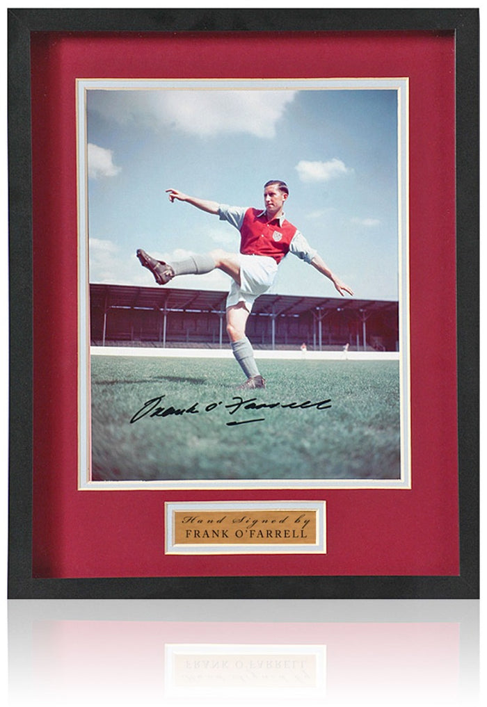 Frank O' Farrell Hand Signed West Ham Framed Photograph 11x14" Framed