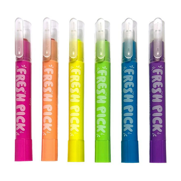 Fresh Pick Apple Scented Gel Crayons - Set of 6