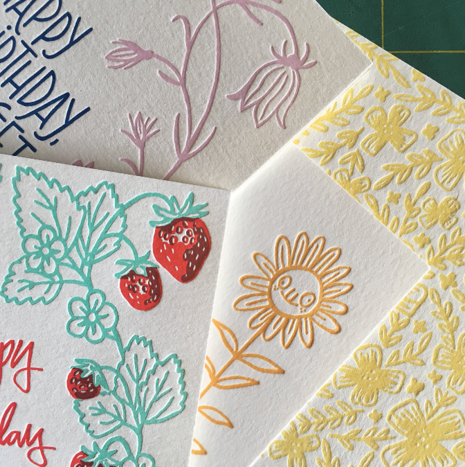 Frog & Toad Press - Birthday Strawberries Greeting Card