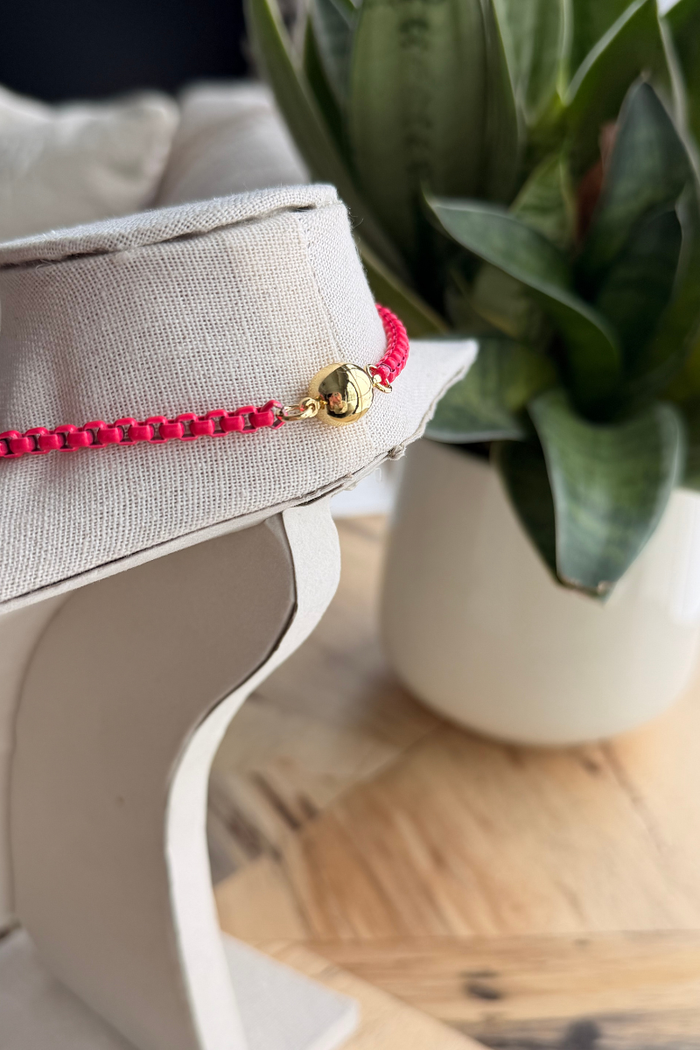 Fuchsia Link Necklace