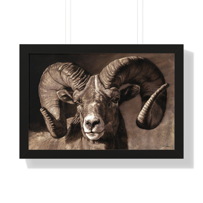 "Full Curl" Framed Paper Print