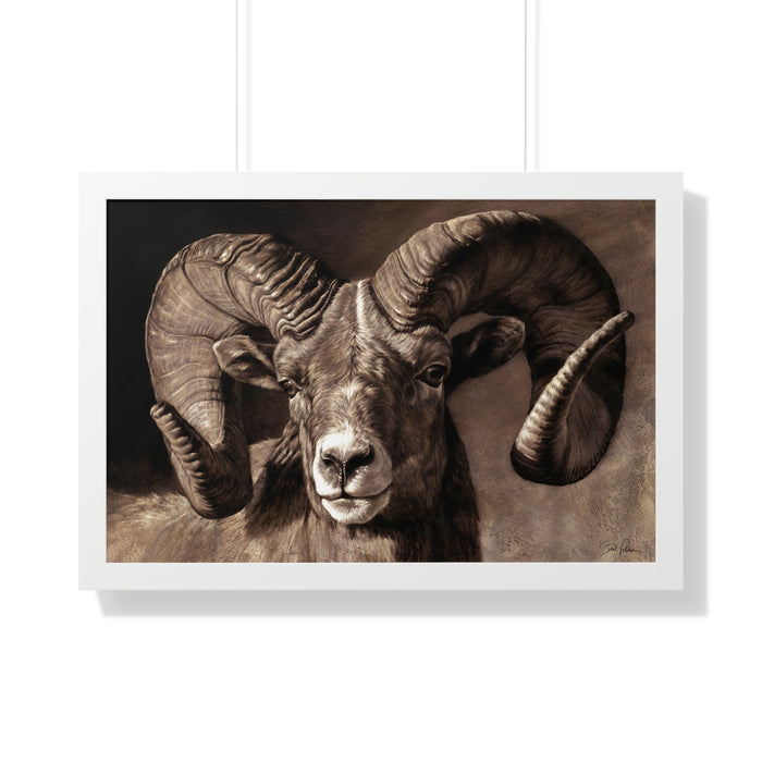 "Full Curl" Framed Paper Print