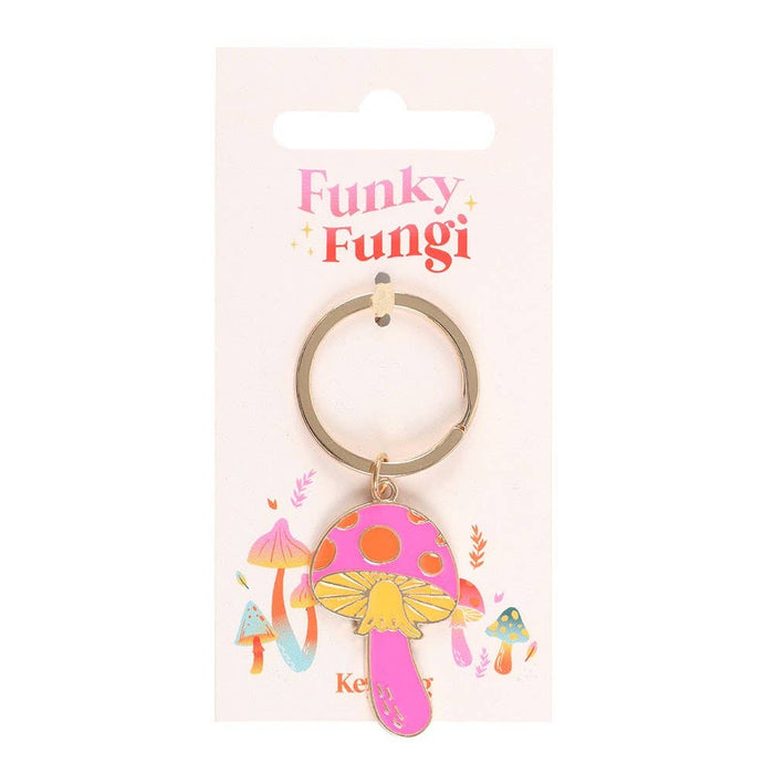 Funky Fungi Mushroom Keyring Keychain