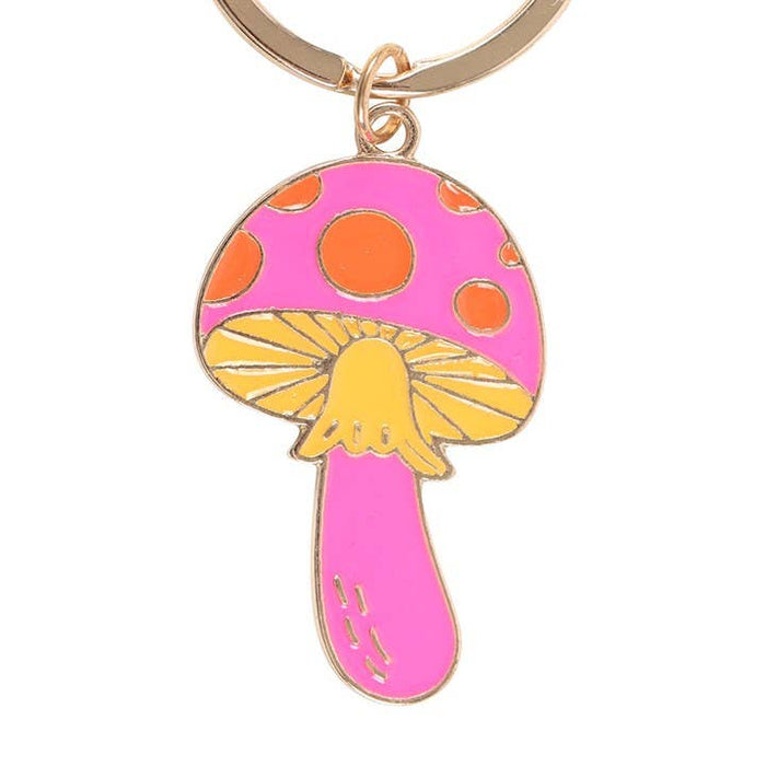 Funky Fungi Mushroom Keyring Keychain