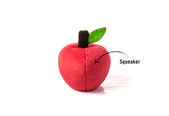 P.L.A.Y. Garden Fresh Collection - Apple Toy with features shown