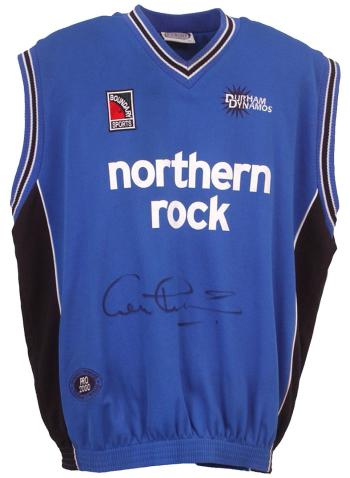 Gavin Hamilton Match Worn & Hand Signed Durham Dynamos Cricket Shirt