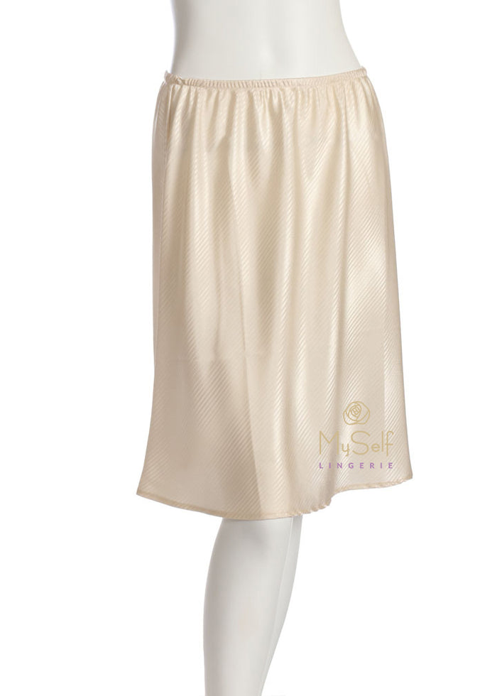 Gemsli HW32420" Satin Stripe Taffeta Cling Free Half Slip myselflingerie.com