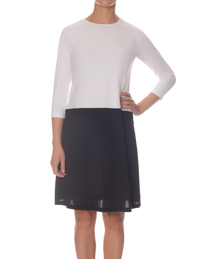 Gemsli FK336 41" Organic Cotton 3/4 Sleeve Shell Slip  myselflingerie.com
