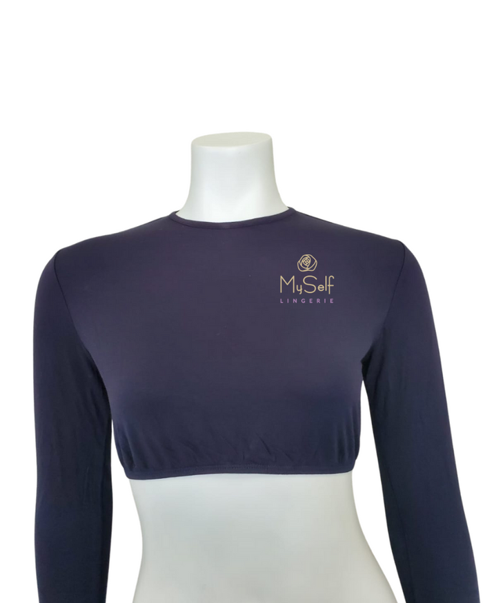 Gemsli Crop Long Sleeve Shell Myselflingerie.com