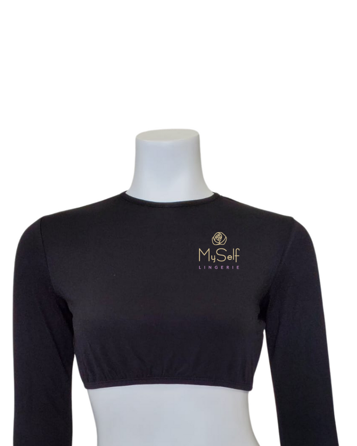 Gemsli Crop Long Sleeve Shell Myselflingerie.com