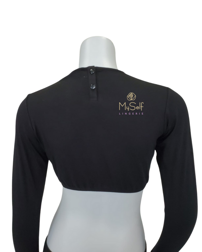 Gemsli Crop Long Sleeve Shell Myselflingerie.com