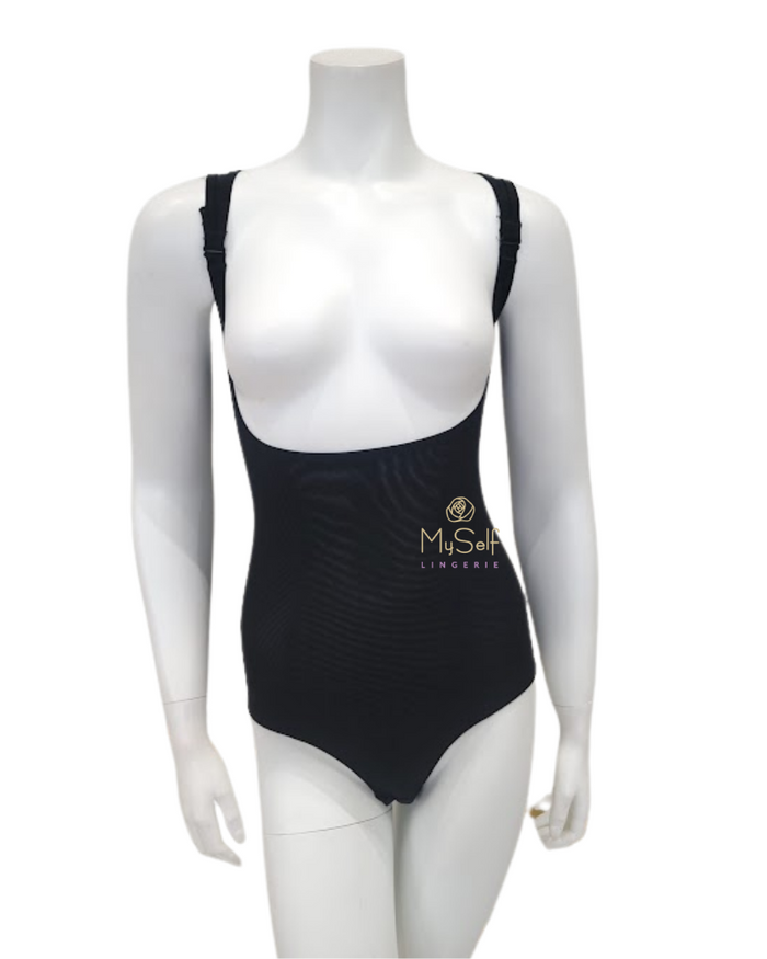 Gemsli Firm Control Open Bust Powermesh Bodysuit