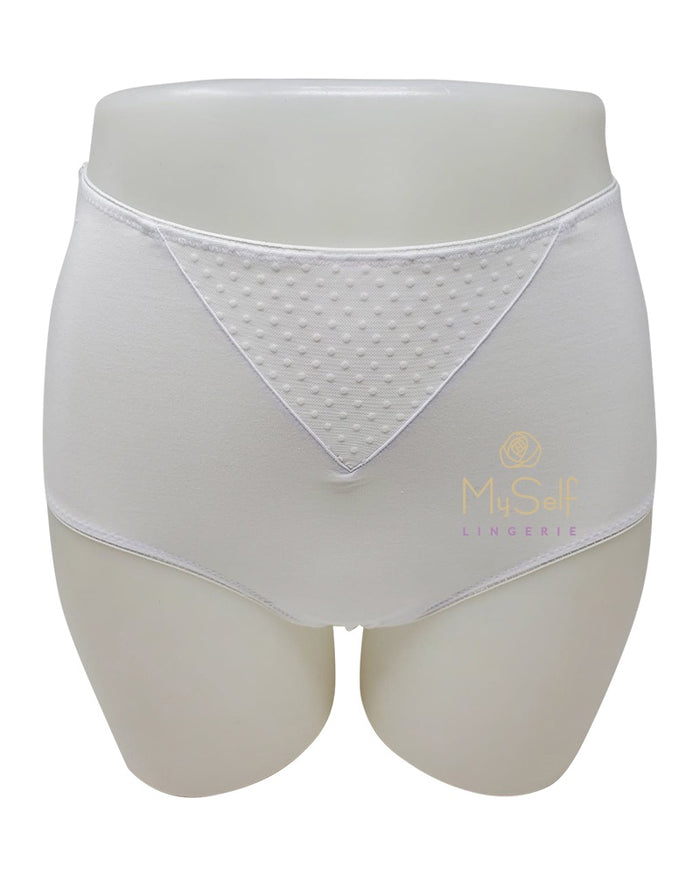 Gemsli 33200 Mesh Insert Organic Cotton White Briefs 3 Pk myselflingerie.com