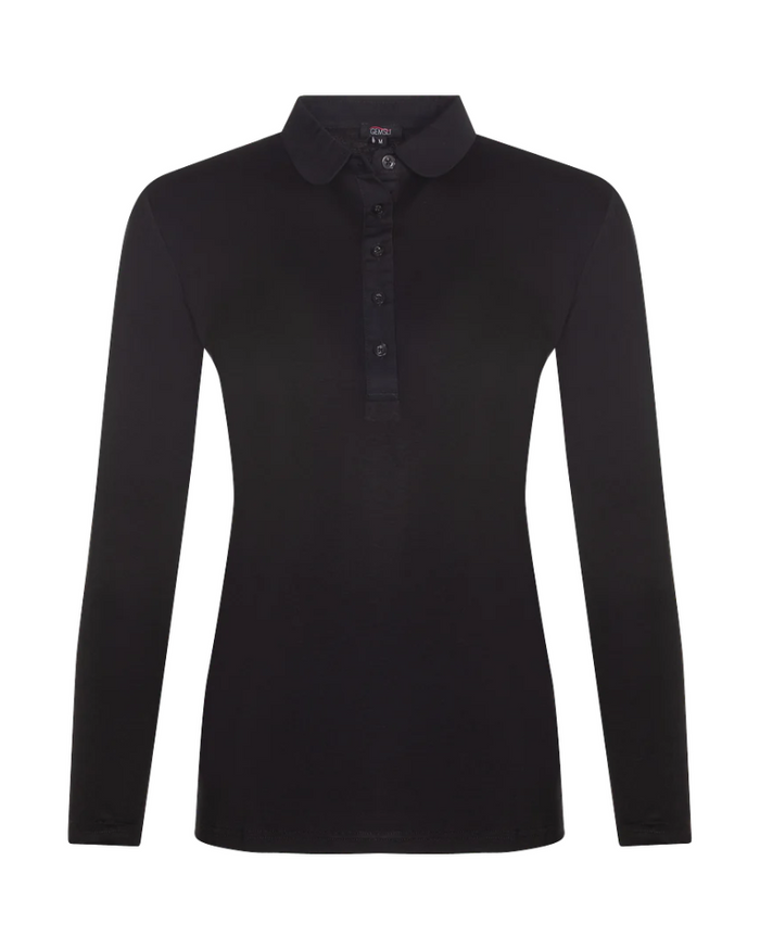 Gemsli Modal Long Sleeve Shell with Rounded Collar