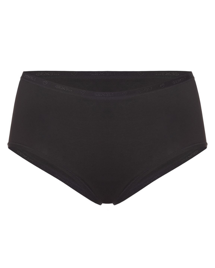 Gemsli 3324 Organic Cotton Black Hipsters 3 Pk myselfingerie.com