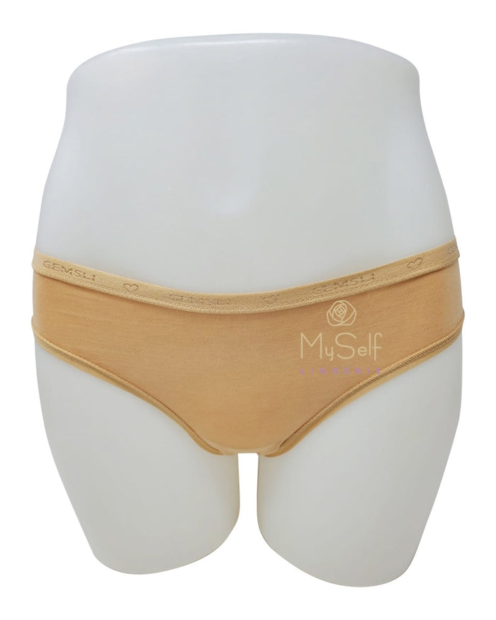 Gemsli 3325 Organic Cotton Nude Bikinis 3 Pk myselflingerie.com
