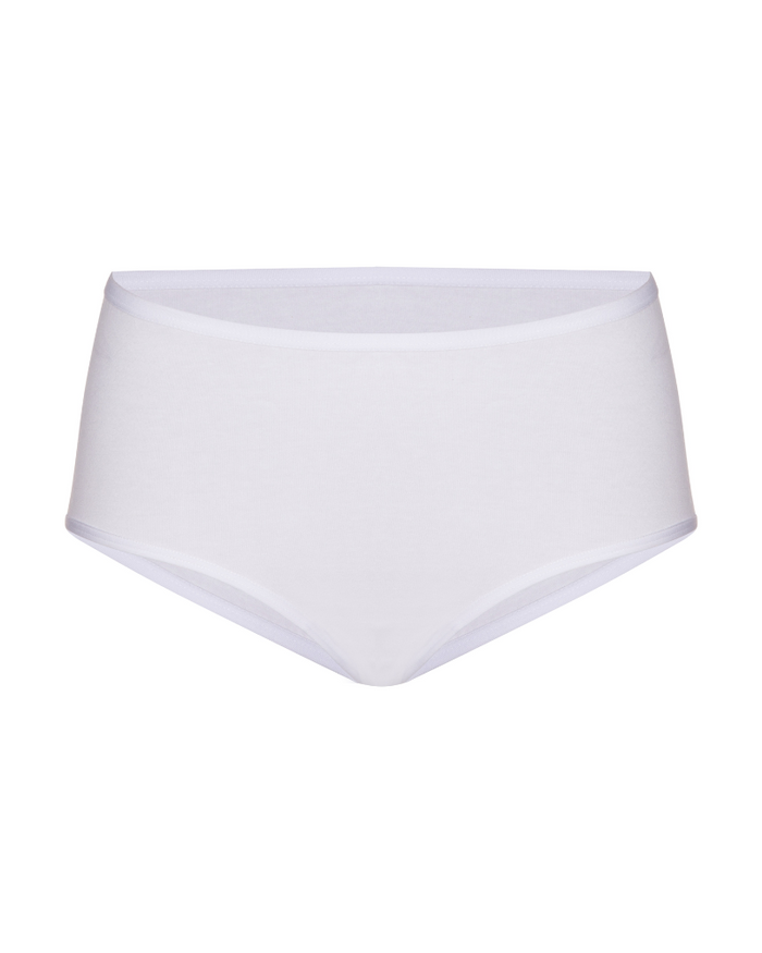Gemsli White Cotton Hipsters 3 Pk.