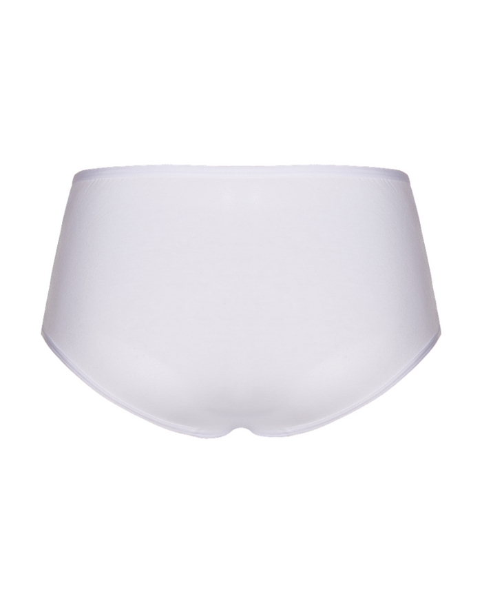 Gemsli White Cotton Hipsters 3 Pk.