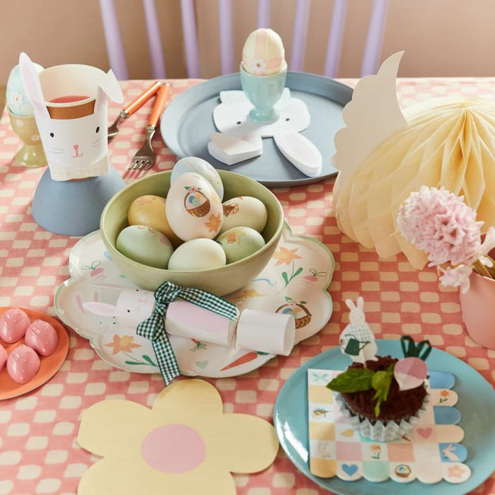 Hank & Sylvie's - Gingham Bow Bunny Crackers - Meri Meri