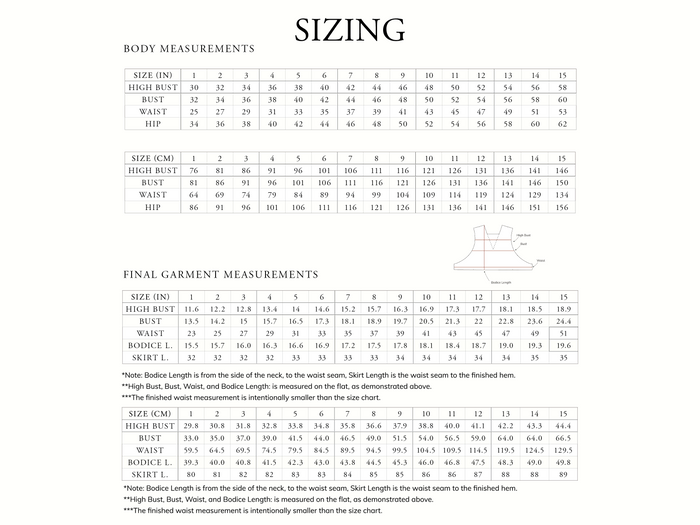 Ginkgo Pinafore Sewing Pattern Digital File Download (20% Discount with Fabric Purchase)