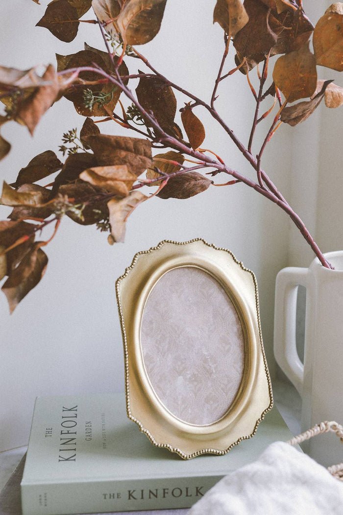 Gold Dots On Edge Photo Frame