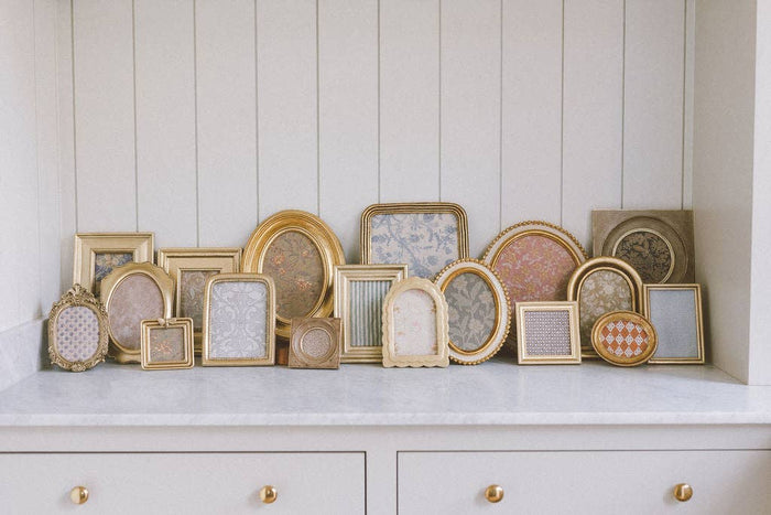 Gold Dots On Edge Photo Frame