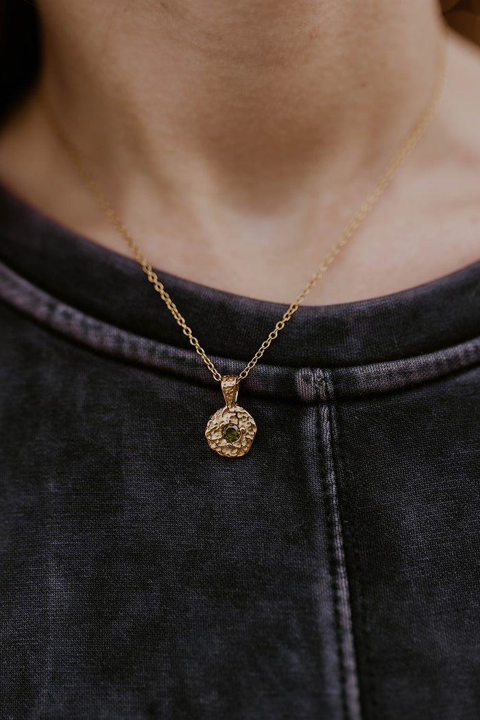 Golden Meadow Necklace- Green