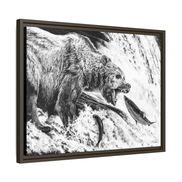 Gone Fishin'" Framed Canvas