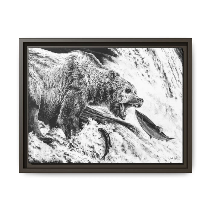 Gone Fishin'" Framed Canvas