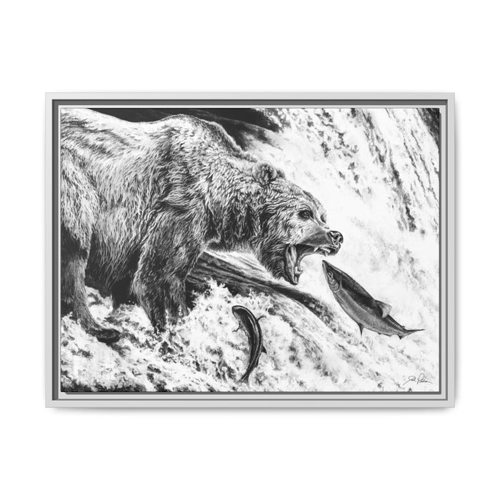 Gone Fishin'" Framed Canvas