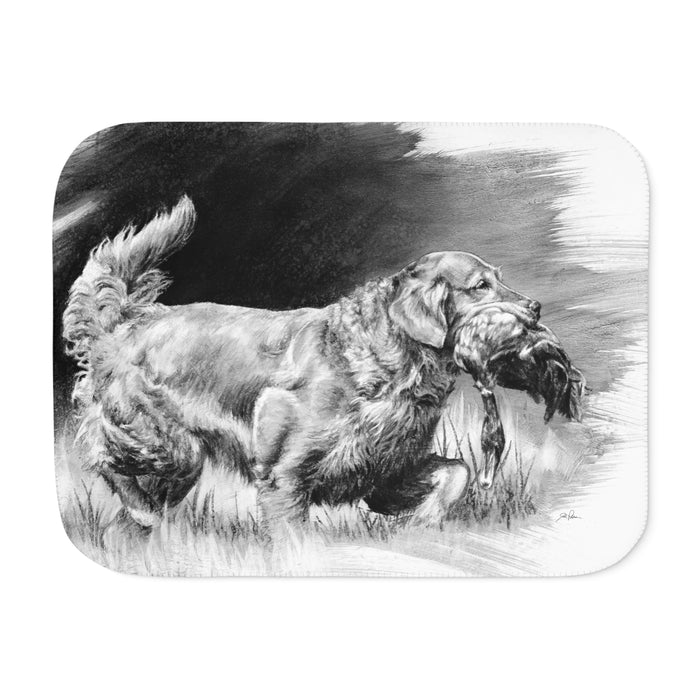 "Good Dog" Sherpa Blanket.