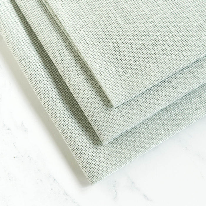 Graceful Gray Linen Fabric - 28 count-Stitched Modern